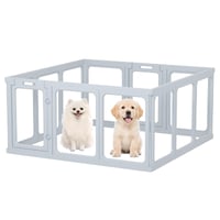 Sklopiva akrilna ograda za pse Gardner Pet, 12 panela, 60 cm - siva 1