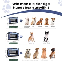 Gardner Pet Összecsukható kutyaszállító box 66 x 48 x 48 cm kék hordfüllel takaróval tárolózsákkal macskáknak és kutyáknak 15 kg-ig 2