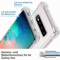 Garegce Samsung Galaxy S10 szilikon tok, átlátszó TPU bumper 3