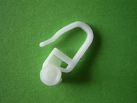 GARIMO Role pentru șină de perdea interioară - Rolă de 8 mm cu cârlig pentru perdea, 100 bucăți, Alb, pentru șine de perdea 2