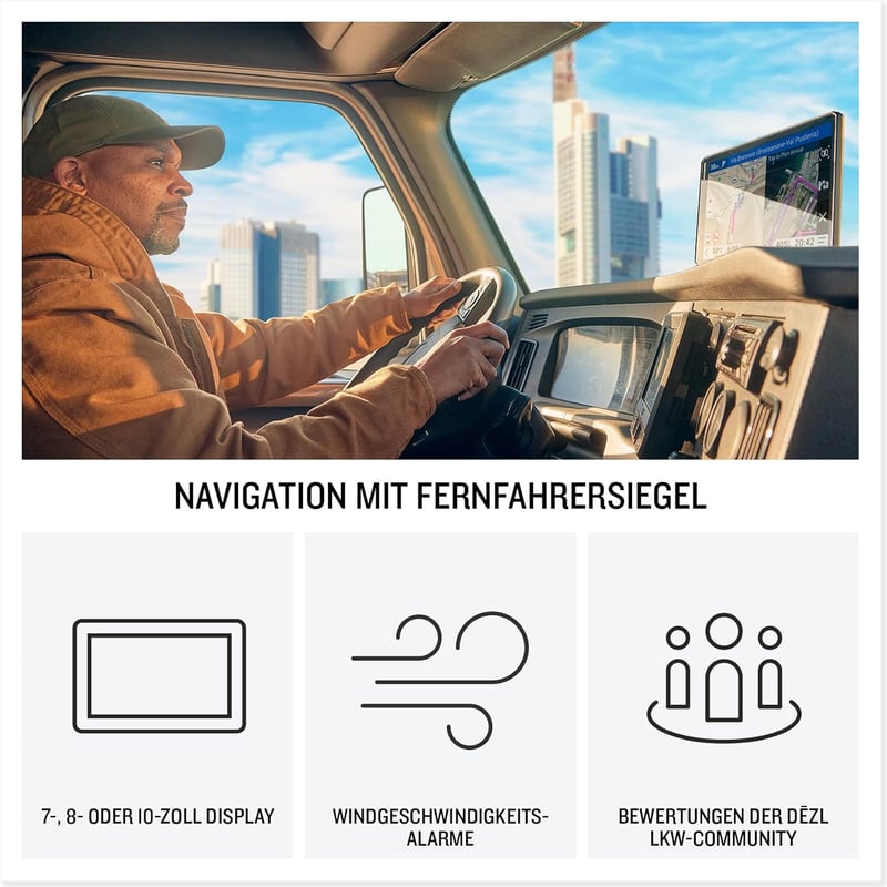 Garmin dēzl LGV720 MT-D 7 hüvelykes teherautó navigáció EU térképekkel
