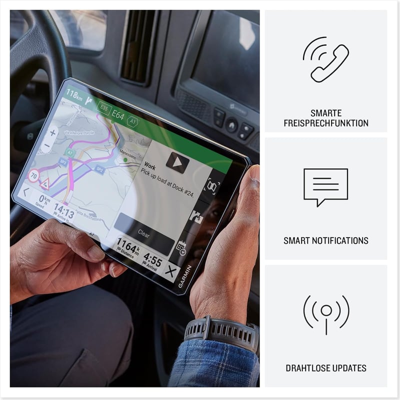 Garmin dēzl LGV720 MT-D 7 hüvelykes teherautó navigáció EU térképekkel
