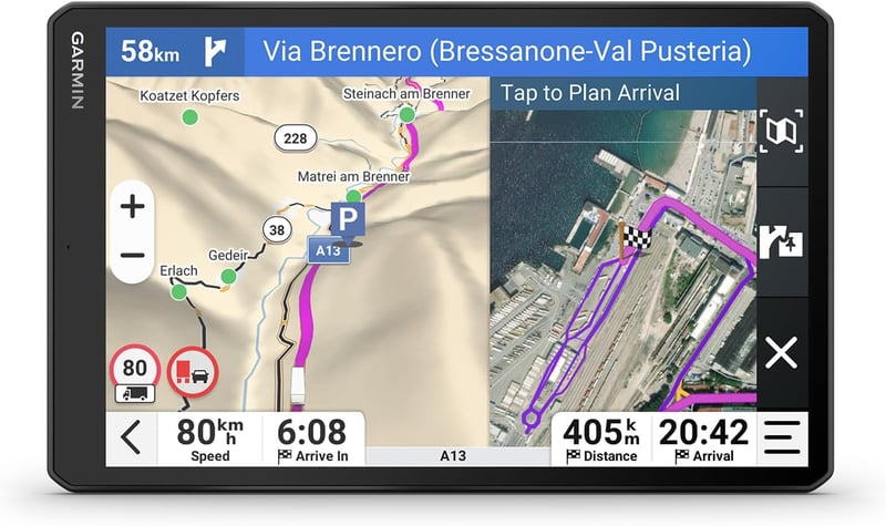 Garmin dēzl LGV720 MT-D 7 hüvelykes teherautó navigáció EU térképekkel