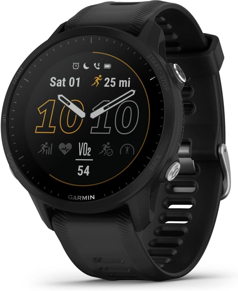 Garmin Forerunner 955 Fekete GPS Sportóra - 1,3" Kijelző, 32GB Memória, Vízálló, Futás, Kocogás Követés, Afrika Térkép