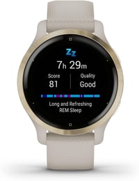 Ceas inteligent de fitness Garmin Venu 2S GPS, ecran tactil AMOLED de 1,1", peste 25 de aplicații sportive, redare muzică și funcție de plată 1