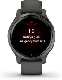 Ceas inteligent Garmin Venu 2S GPS 40 mm cu ecran tactil AMOLED, Negru/Gri, peste 25 de aplicații sportive, autonomie mare a bateriei, monitorizarea sănătății 5