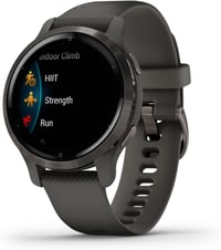 Ceas inteligent Garmin Venu 2S GPS 40 mm cu ecran tactil AMOLED, Negru/Gri, peste 25 de aplicații sportive, autonomie mare a bateriei, monitorizarea sănătății 9