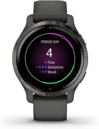 Ceas inteligent Garmin Venu 2S GPS 40 mm cu ecran tactil AMOLED, Negru/Gri, peste 25 de aplicații sportive, autonomie mare a bateriei, monitorizarea sănătății 6