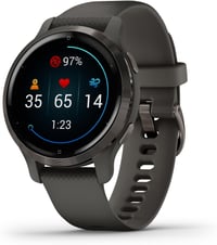 Ceas inteligent Garmin Venu 2S GPS 40 mm cu ecran tactil AMOLED, Negru/Gri, peste 25 de aplicații sportive, autonomie mare a bateriei, monitorizarea sănătății 4