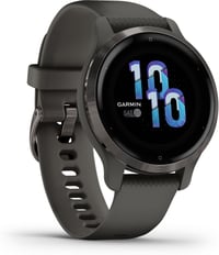 Ceas inteligent Garmin Venu 2S GPS 40 mm cu ecran tactil AMOLED, Negru/Gri, peste 25 de aplicații sportive, autonomie mare a bateriei, monitorizarea sănătății 3