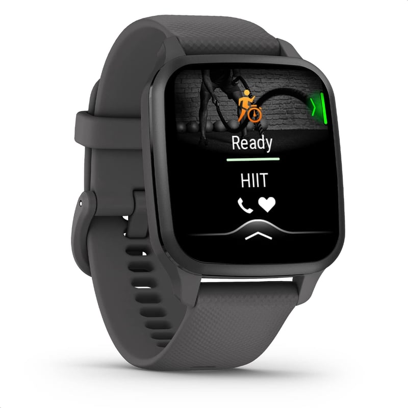 Garmin Venu Sq 2 GPS Fitness Smartwatch AMOLED kijelzővel, 25+ sportapp, 11 nap akkumulátor
