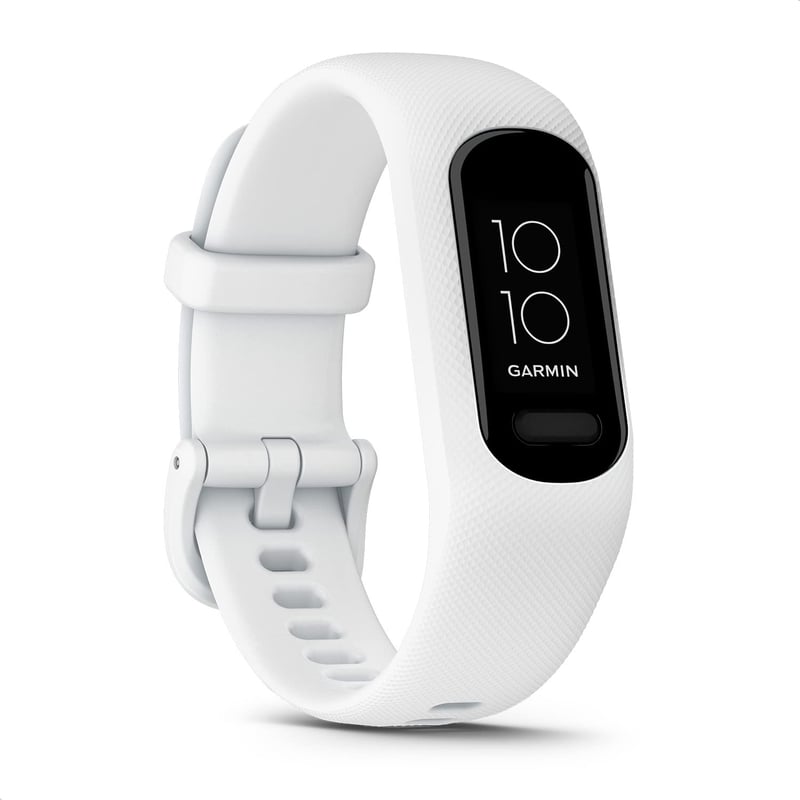 Garmin Vívosmart 5 bijeli fitness tracker, veličina S/M - veliki OLED zaslon osjetljiv na dodir, mjerač spavanja, mjerač pulsa, vodootporan, 7-dnevna baterija - obnovljeno