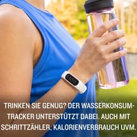 Garmin Vívosmart 5 bijeli fitness tracker, veličina S/M - veliki OLED zaslon osjetljiv na dodir, mjerač spavanja, mjerač pulsa, vodootporan, 7-dnevna baterija - obnovljeno 5