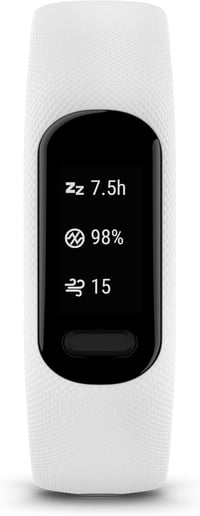 Garmin vívosmart 5 Fitness Tracker OLED kijelzővel, pulzusmérés, alvásmonitorozás, 7 napos akkumulátor - S/M, White 2