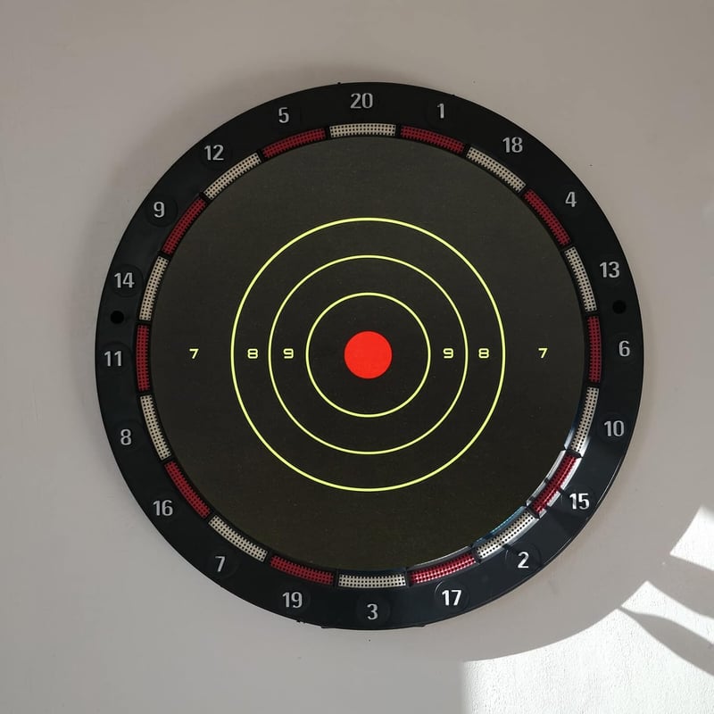 Garneck 25 darab 8x8 inch újrahasznosítható lövészeti célpont reflektív öntapadós fluoreszcens célzással beltérre és kültérre, vegyes színbe