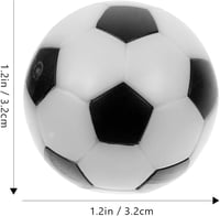 Garneck 6 db 32mm Asztali Foci Labda Csere Fekete-Fehér Mini Focilabda 2