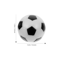 Garneck zamjenske loptice za stolni nogomet crno-bijele - 32 mm - 6 komada 2