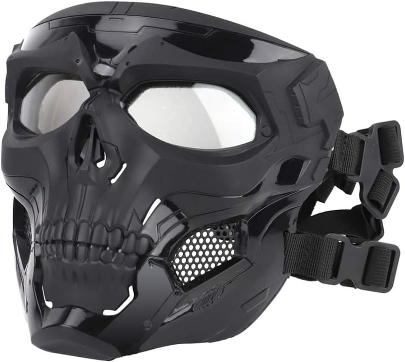 Garneck Taktikai Koponya Maszk Zöld Airsoft Halloween Védelem