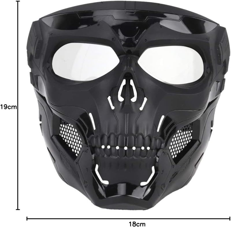 Garneck Taktikai Koponya Maszk Zöld Airsoft Halloween Védelem