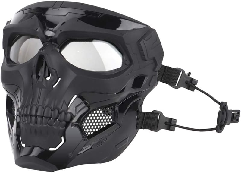 Garneck Taktikai Koponya Maszk Zöld Airsoft Halloween Védelem