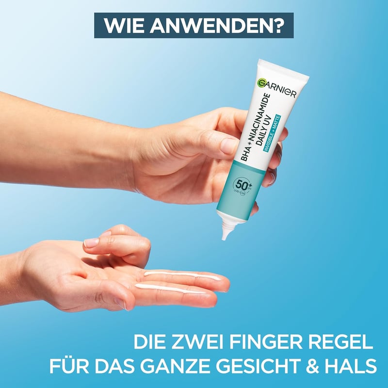 Garnier Invisible Matt SPF 50+ Napvédő Fluid Akné és Pattanások Ellen 40ml