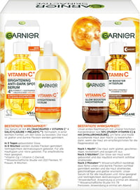 Garnier SkinActive Vitamin C Glow Booster Szérum Duó Nappalra és Éjszakára Sötét Foltok Ellen Vegán Formula 2 x 30 ml 2