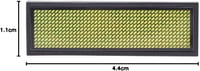 Garosa Programozható LED Kijelző Jelvény Sárga 93x30mm USB Étterem Bár Rendezvény 10