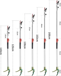 GARTOL Teleszkópos Metszőolló 1,1-1,6m Alumínium Nyéllel Forgó Fejjel 3