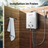 GASLAND BE158 6L azonnali LPG tag nélküli gázbojler 50 mbar camping zuhany RV utazáshoz 2