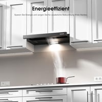 Hotă plată GASLAND BR60BP 60 cm negru, capacitate 335 m³/h, cu recirculare sau evacuare, incluzând filtru de carbon activ CF132 3