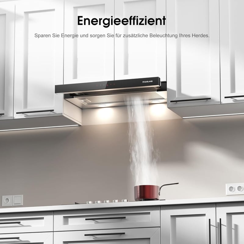 GASLAND BR60SS 60cm Páraelszívó A++ Üvegfront Szenzoros Érintésvezérlés 566m³/h