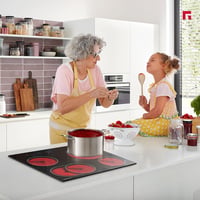 GASLAND CH604BF 60 cm Beépíthető Elektromos Kerámia Főzőlap 4 Főzőzónával, Többkörös Sütőzónával, Gyermekzárral, 6600W Teljesítménnyel 5