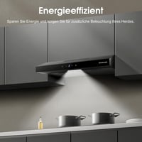 GASLAND Chef SR60BS 60 cm Páraelszívó Fekete Acél, 202 m³/h, 3 Fokozat, Szűrővel 7