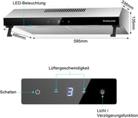 GASLAND Chef UC60SS 60cm Páraelszívó Dupla Motor Rozsdamentes Acél Szűrővel - 2-Silver 5