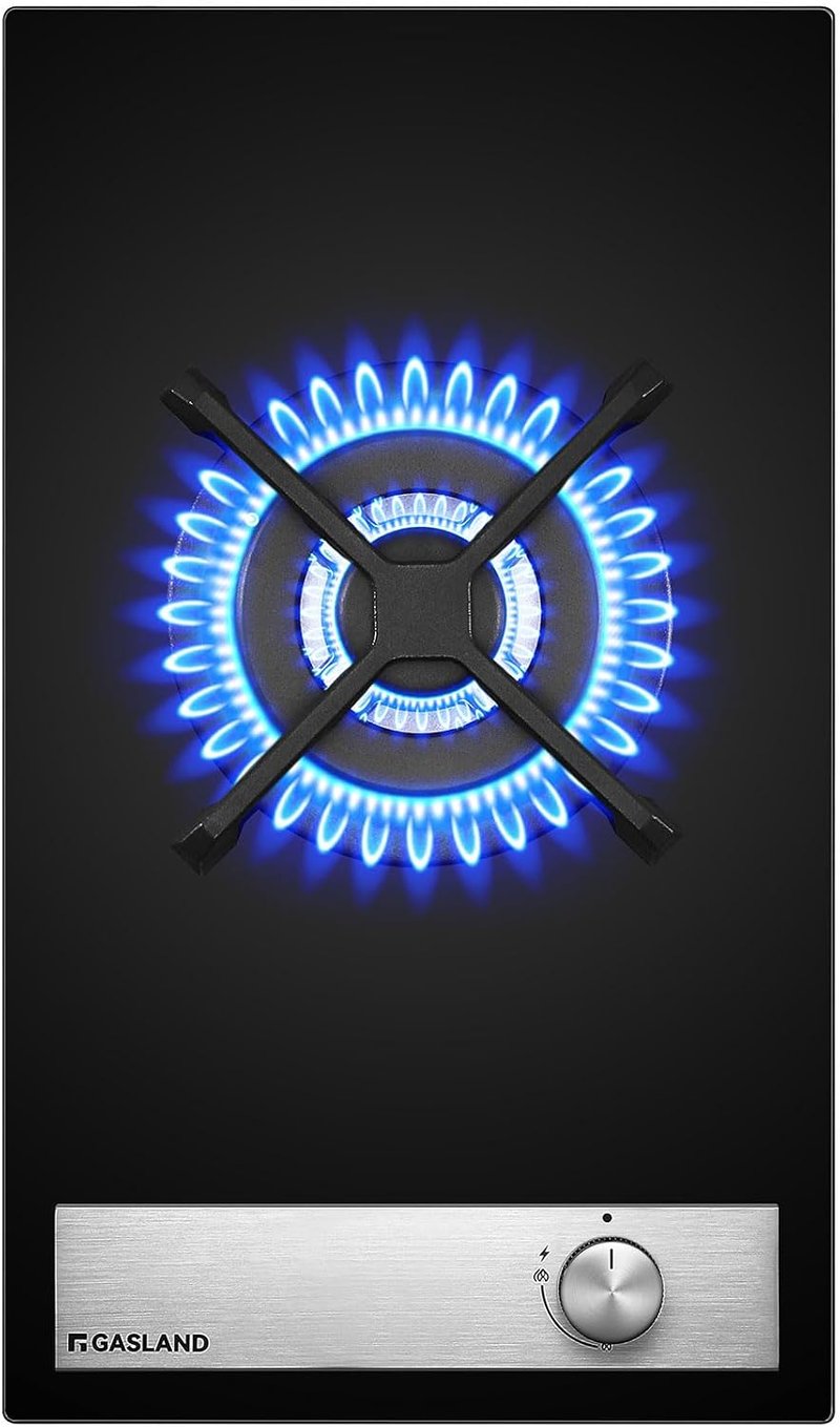 GASLAND GH12BF 30 cm-es beépíthető gázfőzőlap wok égővel, 3400 W, LPG/földgáz