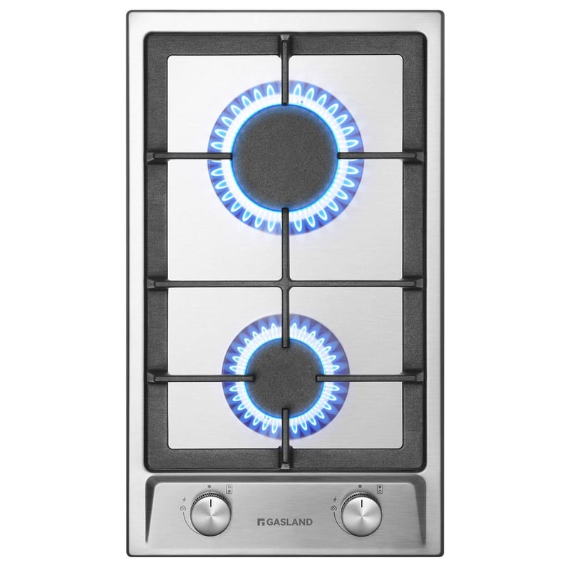 GASLAND GH30SF ugradbena plinska ploča za kuhanje, 2 plamenika, 30 cm, 4200 W - nehrđajući čelik