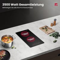 GASLAND IH30BF indukciós főzőlap 2 főzőzónával, 3500 W - fekete - 30 cm 2