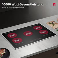 GASLAND IH905BFB beépíthető indukciós főzőlap 5 zónás, FlexInduction, PowerBoost - 90 cm, 10000 W 2