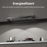 GASLAND UC90SS Páraelszívó 90cm - Rozsdamentes Acél, Dupla Motoros, 361m³/h, 3 Fokozatú Érintésvezérlés, Fali vagy Pult Alá Szerelhető, LED  2