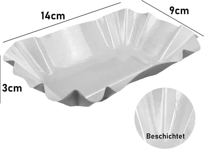 Gastro-Bedarf-Gutheil 125 db fehér eldobható papír tálca currys kolbászhoz 9x14x3cm