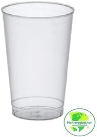 Gastro-Bedarf-Gutheil 40 db Újrahasználható Műanyag Pohár 0,2 L Átlátszó PP - Ø 6.8 cm Höhe 9.8 cm, 40 3