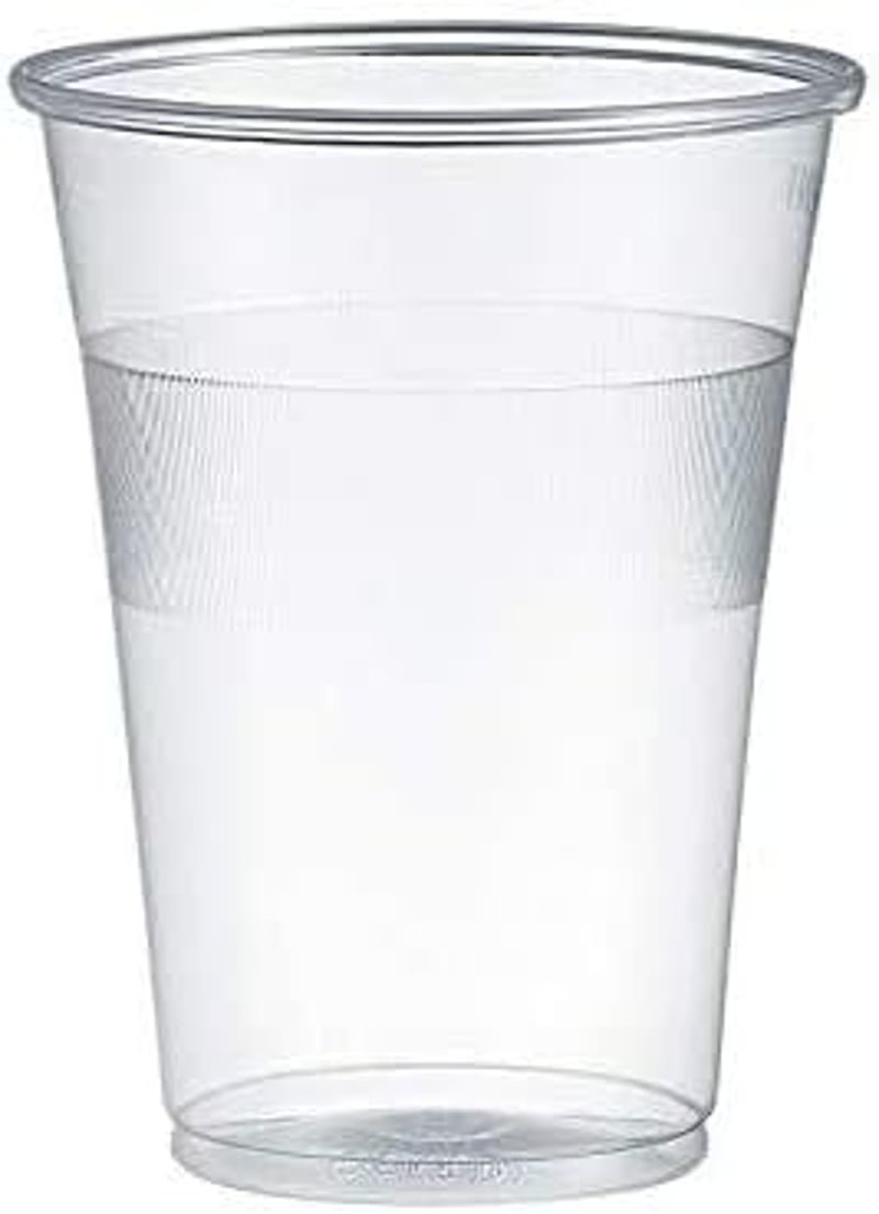 Gastro-Bedarf-Gutheil 50 db Műanyag Pohár 0,3 L Átlátszó Söröző Pohár Töltési Vonallal