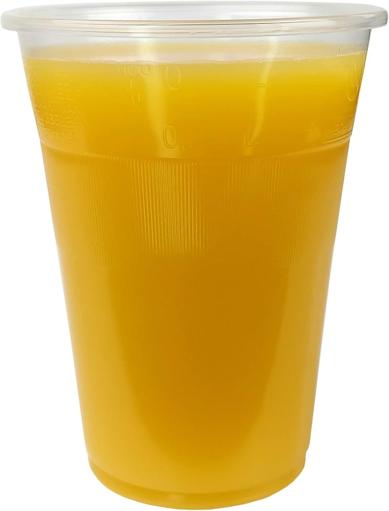 Gastro-Bedarf-Gutheil 50 db Műanyag Pohár 0,3 L Átlátszó Söröző Pohár Töltési Vonallal