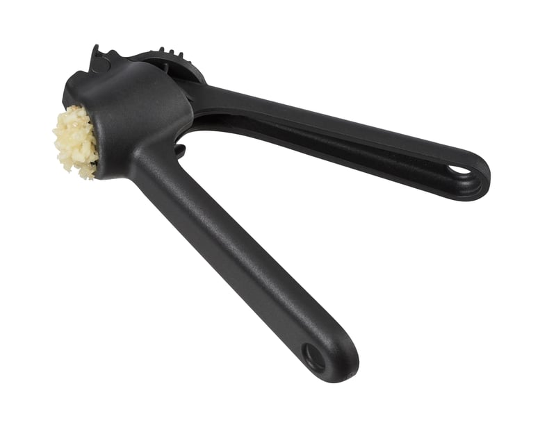 Lis na cesnak a krájač GastroMax – s ergonomickou rukoväťou, vstavaným čistiacim mechanizmom, vhodný do umývačky riadu, bez obsahu BPA – vyrobené vo Švédsku
