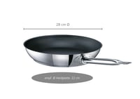 Panvica GastroSUS Industar Diamas Pro 28 cm – s povrchovou úpravou z nehrdzavejúcej ocele, víťaz testu Stiftung Warentest, 163059-28 2