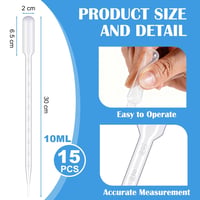 GAUATO eldobható műanyag pipetta 10 ml - 15 db 2