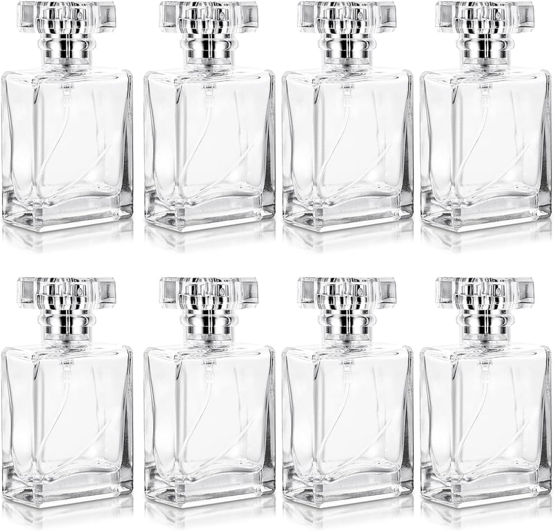 GBACHOOSE 8 db 30 ml utazó parfüm szóróüveg szett, tölthető parfümös flakón