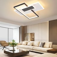 Plafonieră LED GBLY 58W Reglabilă cu Telecomandă, Design Geometric Modern Alb-Negru din Acril pentru Living, Dormitor, Bucătărie, Birou, Sufragerie 2