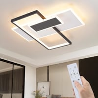 Plafonieră LED GBLY 58W Reglabilă cu Telecomandă, Design Geometric Modern Alb-Negru din Acril pentru Living, Dormitor, Bucătărie, Birou, Sufragerie 1
