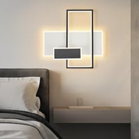 Plafonieră LED GBLY 58W Reglabilă cu Telecomandă, Design Geometric Modern Alb-Negru din Acril pentru Living, Dormitor, Bucătărie, Birou, Sufragerie 3